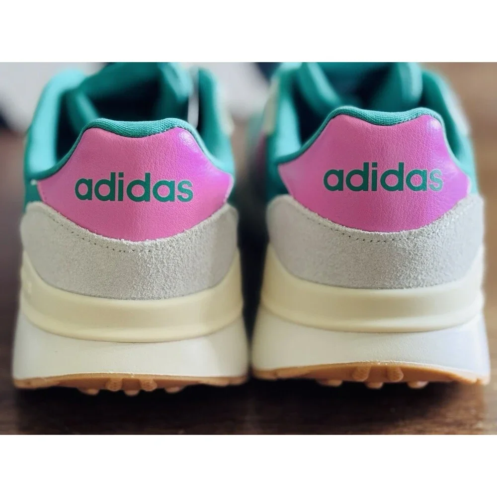 Women’s Size 8.5 adidas Run 60s 4.0 Semi Court Green Bliss Pink JR6631 NIB
